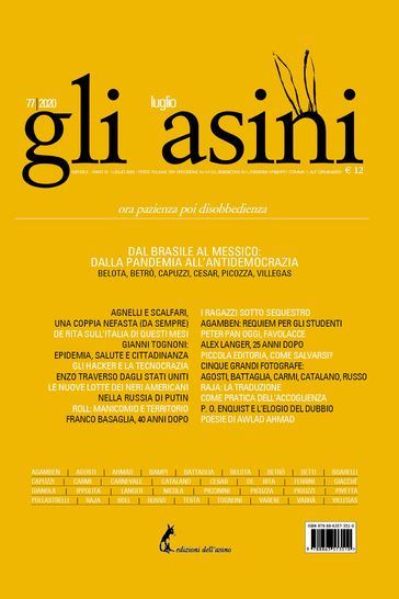 "Gli asini" n. 77 luglio 2020