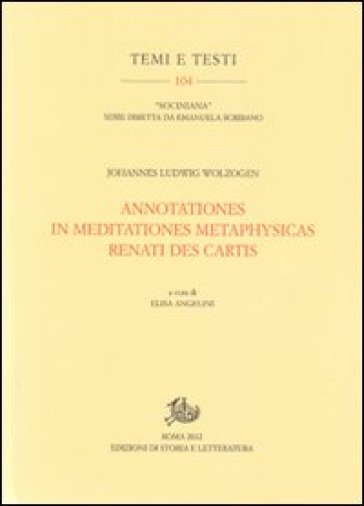 Annotationes in meditationes metaphysicas Renati Des Cartis