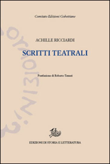 Scritti Teatrali