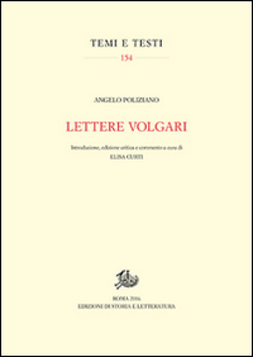 Lettere volgari. Ediz. critica