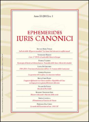 Ephemerides iuris canonici (2015). Vol. 1