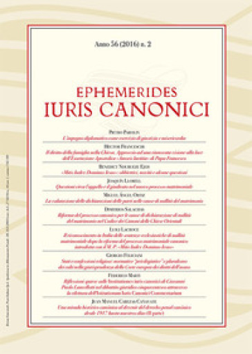 Ephemerides Iuris canonici (2016). Vol. 2