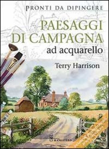 Paesaggi Di Campagna Ad Acquarello. Pronti Da Dipingere