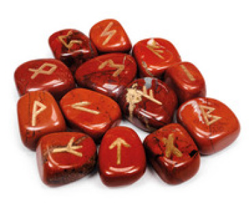 Rune In Diaspro Rosso