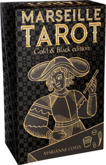 Tarot of Marseille gold &amp; black edition. Con Libro