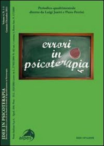 Idee in psicoterapia. Vol. 4: Errori in psicoterapia