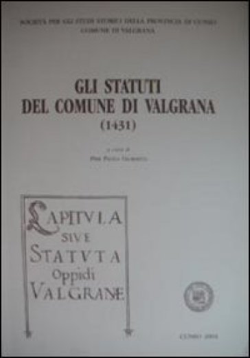 Gli statuti di Valgrana