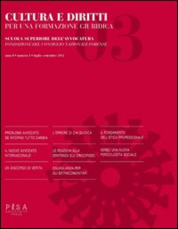 Cultura e diritti. Per una formazione giuridica (2012). Vol. 3