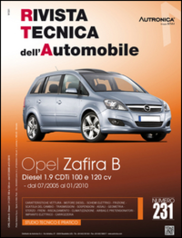Opel Zafira B 1.9 CDTi 100cv e 120cv