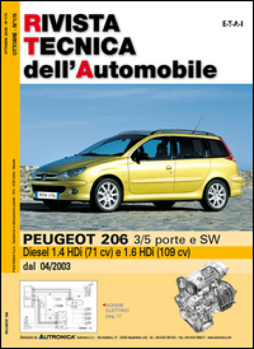 Peugeot 206 3/5 porte e SW Diesel 1.4 HDi e 1.6 HDi