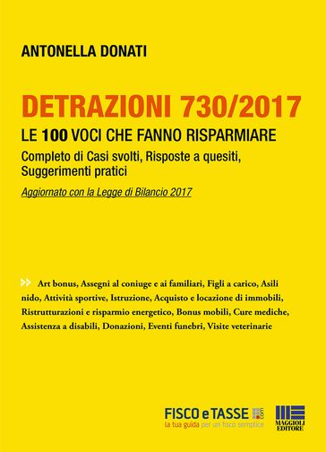 Detrazioni 730/2017 - Le 100 voci che fanno risparmiare