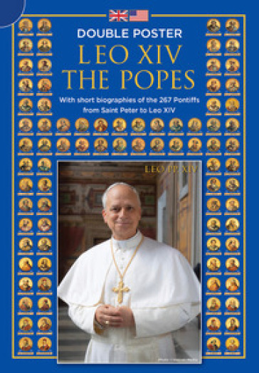 I papi e Leone XIV. Poster doppio con le biografie dei Pontefici