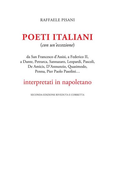 Poeti italiani (con un'eccezione) interpretati in napoletano