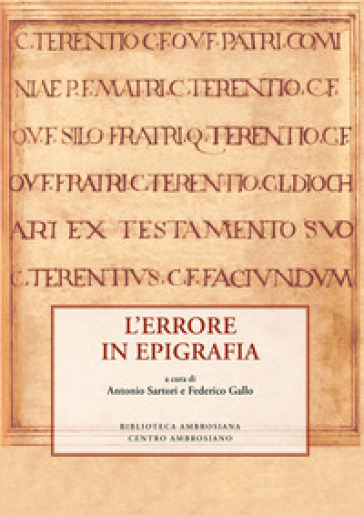 L'errore In Epigrafia