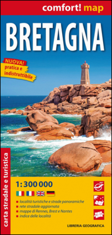 Carta Stradale Della Bretagna - Comfort Map 1: 300 000