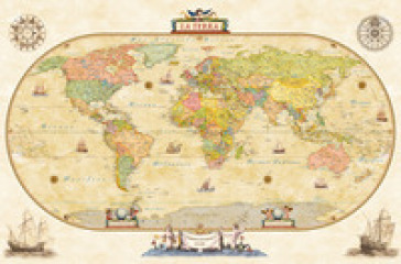 Planisfero anticato. Geoposter. Ediz. a colori