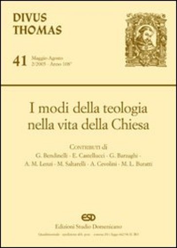I Modi Della Teologia Nella Vita Della Chiesa