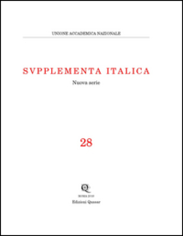 Supplementa Italica. Vol. 28