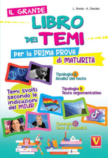 Il Grande Libro Dei Temi Per La Prima Prova Di Maturità. Temi Svolti Secondo Le Indicazioni Del Miur. Nuova Ediz. (Italiano)-image