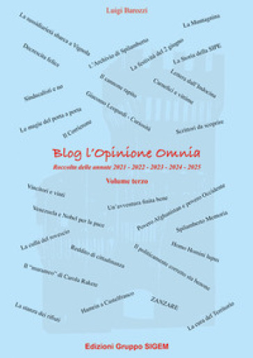 Blog l'Opinione Omnia. Vol. 3: Raccolta delle annate 2021 - 2022 - 2023 - 2024 - 2025