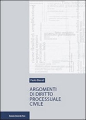 Argomenti Di Diritto Processuale Civile