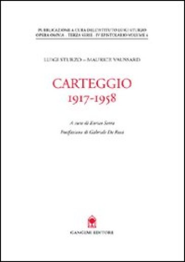Carteggio (1917-1958)