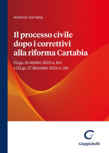 Il processo civile dopo i correttivi alla riforma Cartabia. D.Lgs. 31 ottobre 2024 n. 164 e D.Lgs. 27 dicembre 2024 n. 216