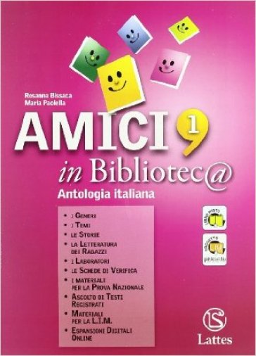 Amici in bibliotec@. Per la Scuola media. Con espansione online: Quaderno di lavoro. Vol. 1: Mito-Epica-Storia