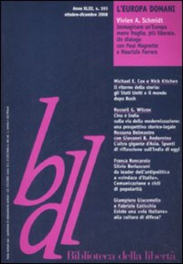 Biblioteca Della Libertà. Vol. 193: L'europa Domani