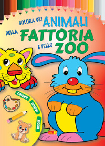 Colora Gli Animali Della Fattoria E Dello Zoo