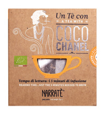 Un tè con Coco Chanel. A tea with Coco Chanel. Con Filtro di tè con blend ispirato a Chanel N.5-0