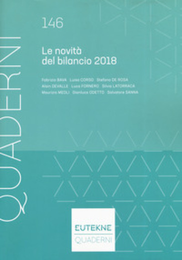 Le Novità Del Bilancio 2018
