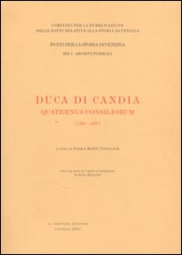 Duca di Candia. Quaternus consiliorum: 1350-1363