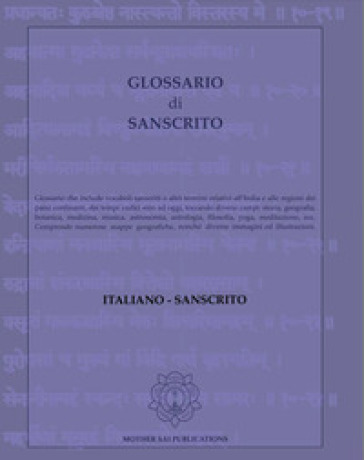 Glossario di sanscrito. Italiano-sanscrito