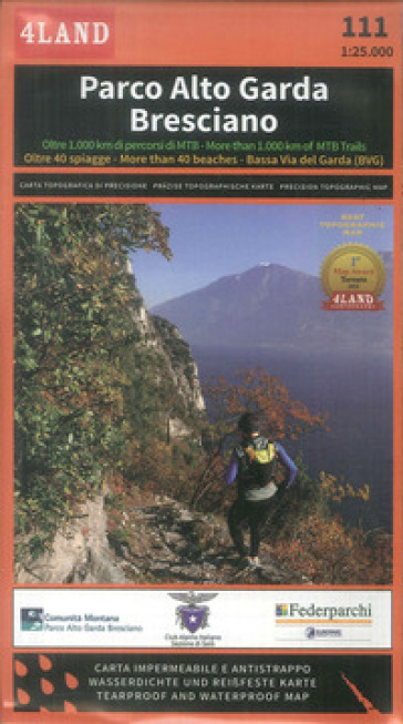 Parco Alto Garda Bresciano. Carta Escursionistica 1:25.000