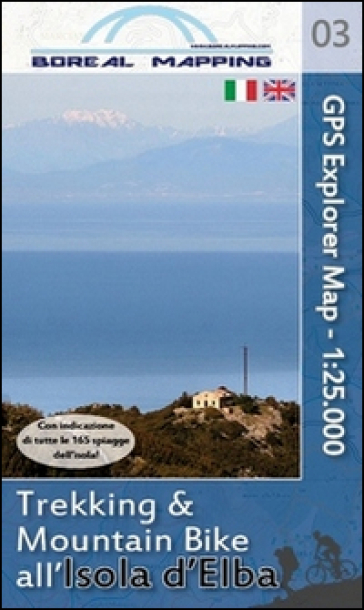 Trekking &amp; mountain bike all'isola d'Elba. Carta topografica per escursionisti 1:25.000