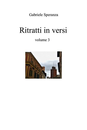 Ritratti in versi volume 3