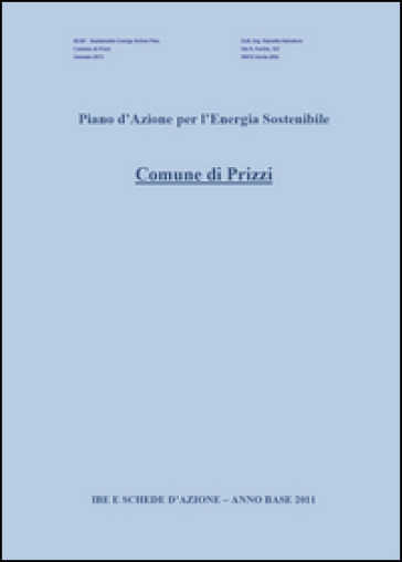 Piano d'azione per l'energia sostenibile. Comune di Prizzi
