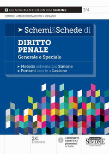 Schemi &amp; schede di diritto penale. Generale e speciale