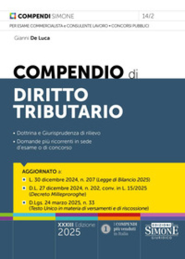 Compendio di diritto tributario. Nuova ediz.-0