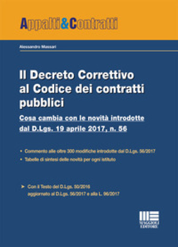 Il Decreto Correttivo Al Codice Dei Contratti Pubbici