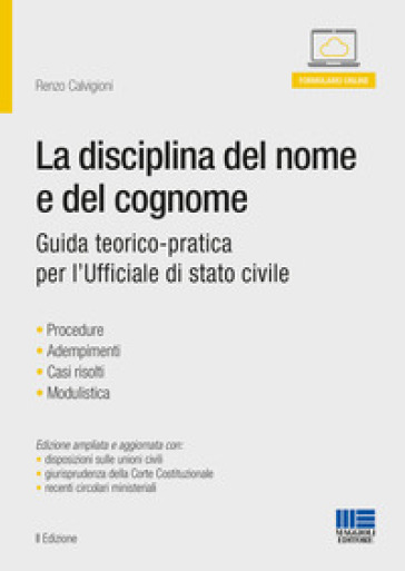 La disciplina del nome e del cognome