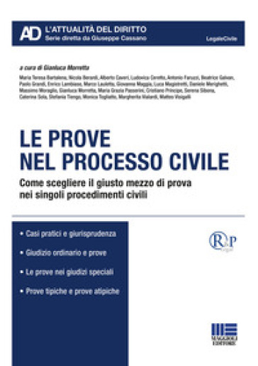 Le Prove Nel Processo Civile. Come Scegliere Il Giusto Mezzo Di Prova Nei Singoli Procedimenti Civili