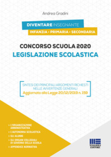 Concorso Scuola 2020. Legislazione Scolastica