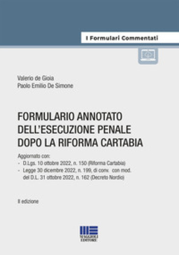 Formulario annotato del processo penale dopo la riforma Cartabia-0
