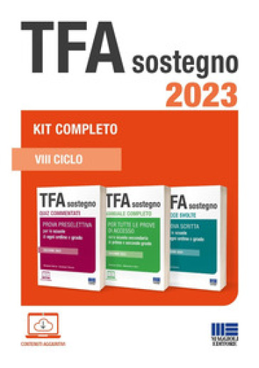 Tfa Sostegno 2023. Kit Completo. Con Espansione Online