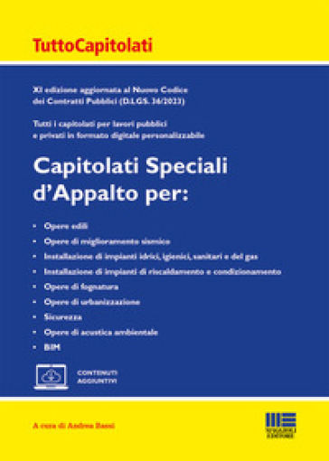Capitolati Speciali D'appalto