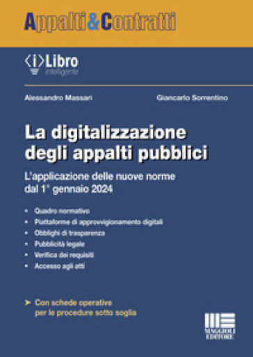 La digitalizzazione degli appalti pubblici. L'applicazione delle nuove norme dal 1° gennaio 2024