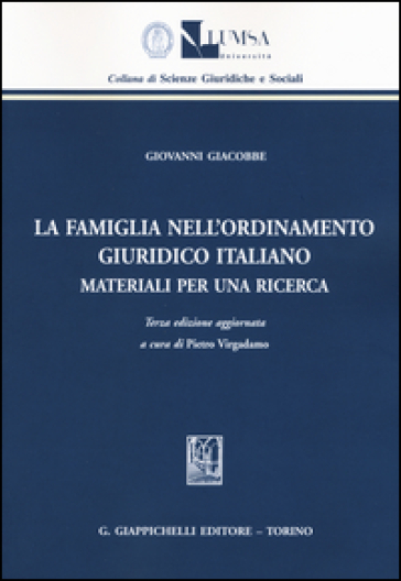 La famiglia nell'ordinamento giuridico italiano. Materiali per una ricerca