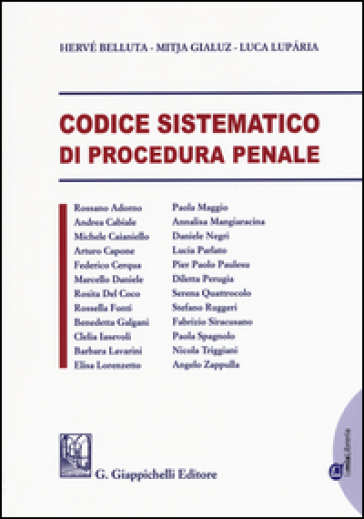 Codice sistematico di procedura penale. Con aggiornamento online